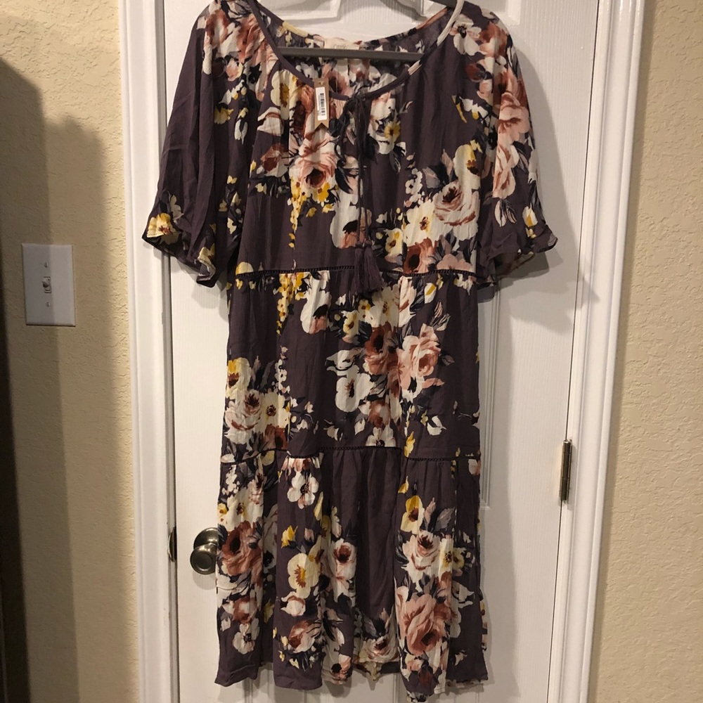 Oddy Floral flare dress